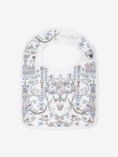 Atelier Choux Baby Satin Toile De Jouy  & Caitlin Wilson Bib In Multicoloured
