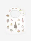 Atelier Choux Baby Sweetie Pie Satin Bib In White