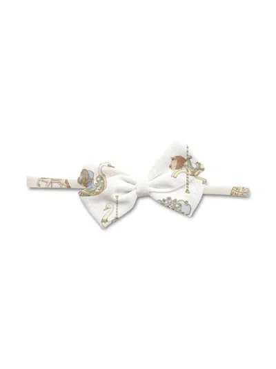 Atelier Choux Babies' Bow Head Band In Metallic