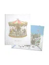 Atelier Choux Carousel And Paris Print Two Changing Mats Set In White
