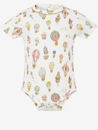 Atelier Choux Carousel Cotton Onesie In Multi