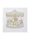 Atelier Choux Carousel-print Cotton Blanket In White