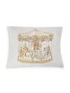 Atelier Choux Carousel-print Cotton Cushion In Neutrals
