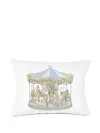 Atelier Choux Carousel-print Pillow Cover In White
