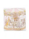 Atelier Choux Carousel-print Satin Sheet In White
