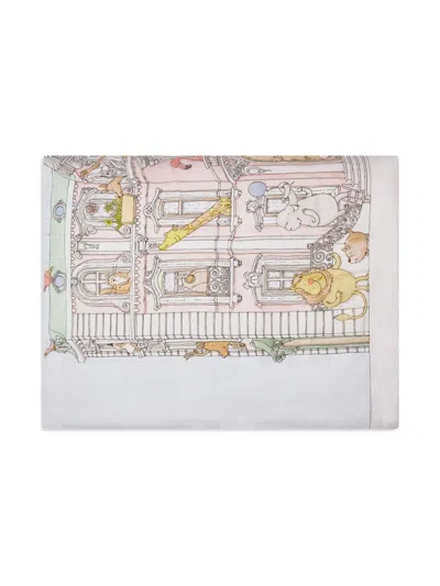 Atelier Choux Embroidered-motif Blanket In White