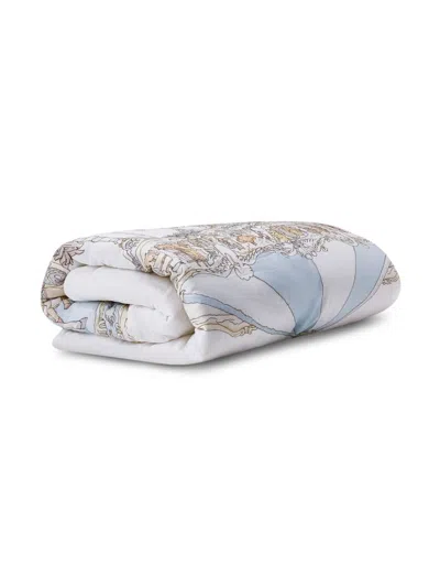 Atelier Choux Embroidered-motif Blanket In White