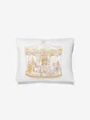 Atelier Choux Girls Carousel Satin Cushion In White