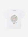 Atelier Choux Girls Hot Air Balloon T-shirt In White