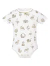 Atelier Choux Carousel Print Bodysuit (9-12 Months) In White
