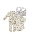 Atelier Choux Graphic-print Organic Cotton Babygrow Set In Neutrals