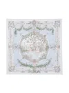 Atelier Choux Graphic-print Organic-cotton Blanket In White