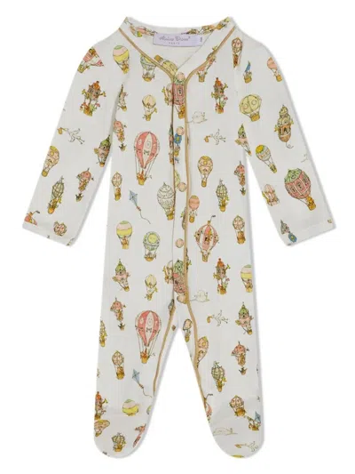 Atelier Choux "hot Air Balloons" Classic Playsuit In Multi
