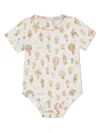 Atelier Choux Hot Air Balloons Cotton Bodysuit In Neutrals