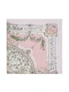 Atelier Choux Illustration-print Organic Cotton Blanket In Pink