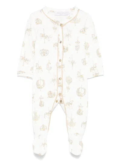 Atelier Choux Babies' Illustration-print Pajamas In White