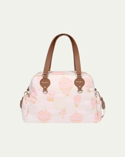 Atelier Choux Logo-print Hot Air Balloon Changing Bag In Pink