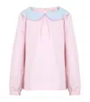 Atelier Choux Madelaine Blouse In Pink