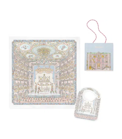 Atelier Choux Nutcracker Blanket, Bib And Bag Gift Set In Blue