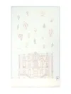 Atelier Choux Palace Print Blanket In Blue