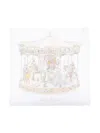 Atelier Choux Patterned Intarsia Knit Blanket In Neutrals