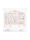 Atelier Choux Patterned Intarsia Knit Blanket In White