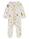 Atelier Choux Sweetie Pie Organic Cotton Pyjama In Neutrals