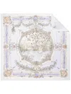 Atelier Choux Tapestry-print Cotton Blanket In White