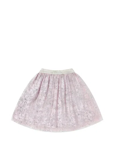 Atelier Choux Babies' Toile De Jouy Glitter Skirt In Multi
