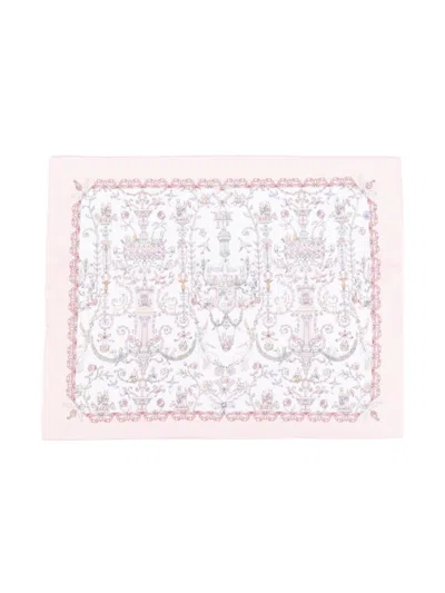 Atelier Choux Toile De Jouy Pillowcase (30cm X 40cm) In Pink