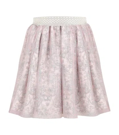Atelier Choux Kids' Tulle Sparkle Skirt In Purple