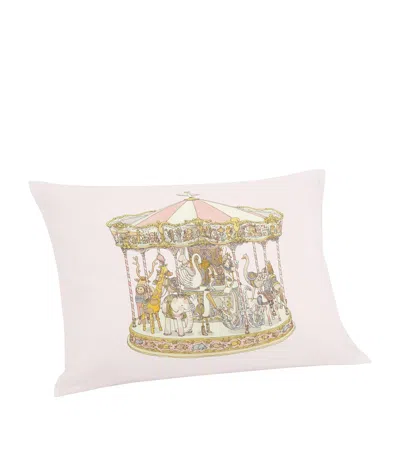 Atelier Choux Velour Carousel Cushion In Neutral