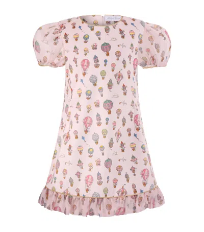 Atelier Choux Kids' Velour Party Dress In Multi