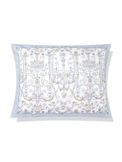 Atelier Choux X Caitlin Wilson Toile De Jouy-print Pillow In Blue