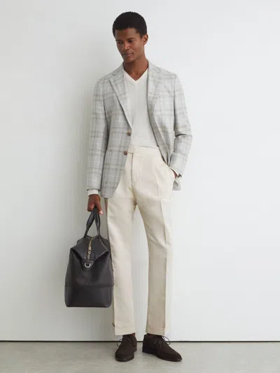 Atelier Cotton-blend Classic-fit Trousers In Multi