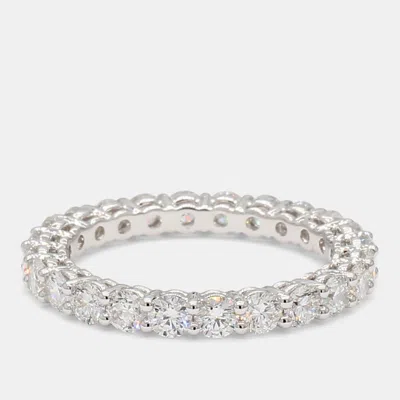 Pre-owned Atelier D' Excellence 2.04 Cts Round Lab Grown Diamonds 14k White Gold Eternity Band