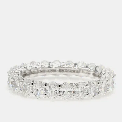 Pre-owned Atelier D' Excellence 3.00 Cts Round Lab Grown Diamond 14k White Gold Eternity Band Us 7