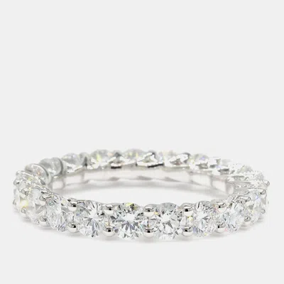 Pre-owned Atelier D' Excellence 3.00 Cts Round Lab Grown Diamond 14k White Gold Eternity Band Us 7