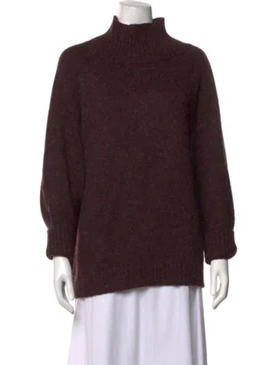 Pre-owned Atelier Delphine Alpaca Turtleneck Sweater In Brown