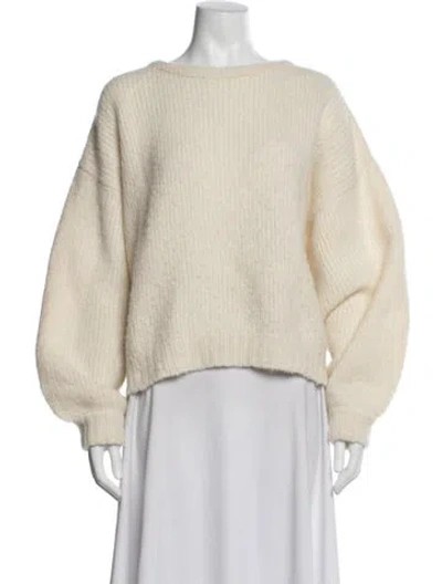 Pre-owned Atelier Delphine Baby Alpaca Crew Neck Sweater In Neutral