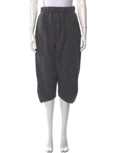 Pre-owned Atelier Delphine Baby Alpaca Wide Leg Pants In Grey