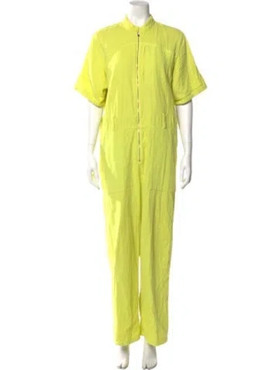 Pre-owned Atelier Delphine Crew Neck Jumpsuit In Yellow