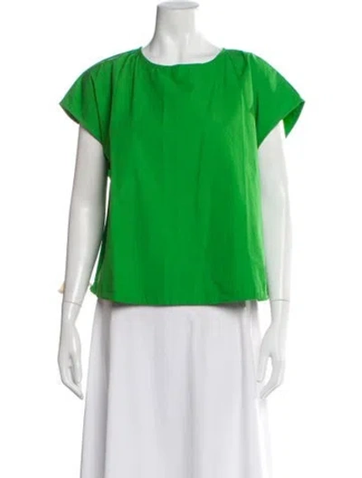 Pre-owned Atelier Delphine Crew Neck Short Sleeve Top In Green