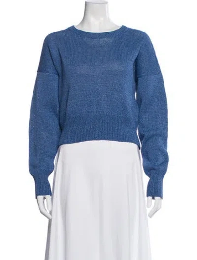 Pre-owned Atelier Delphine Crew Neck Sweater In Blue