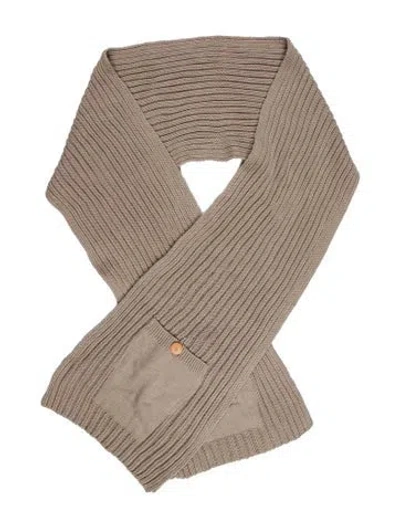 Pre-owned Atelier Delphine Floral Print Scarf In Neutral