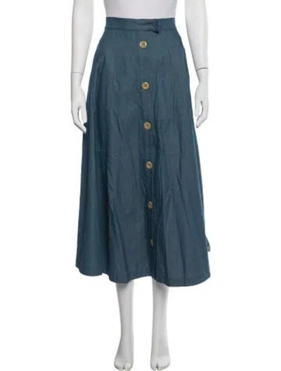 Pre-owned Atelier Delphine Long Skirt In Blue