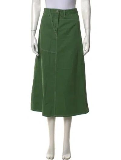 Pre-owned Atelier Delphine Long Skirt In Green