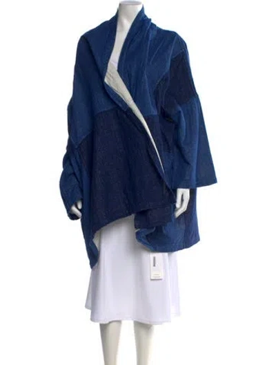 Pre-owned Atelier Delphine Open Front Sweater In Blue