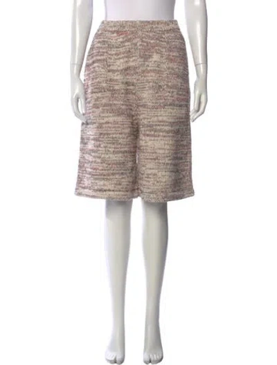 Pre-owned Atelier Delphine Patterned Knee-length Shorts In Neutrals