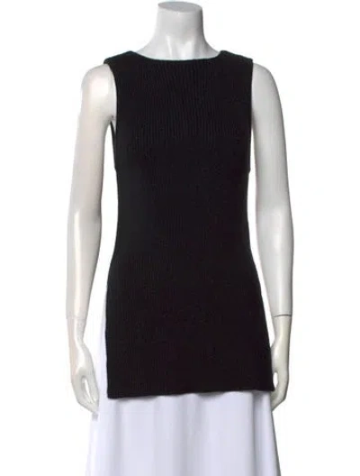 Pre-owned Atelier Delphine Scoop Neck Sweater W/ Tags In Black